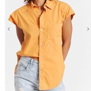 AMO Ruth Sleeveless Shirt in Apricot Medium